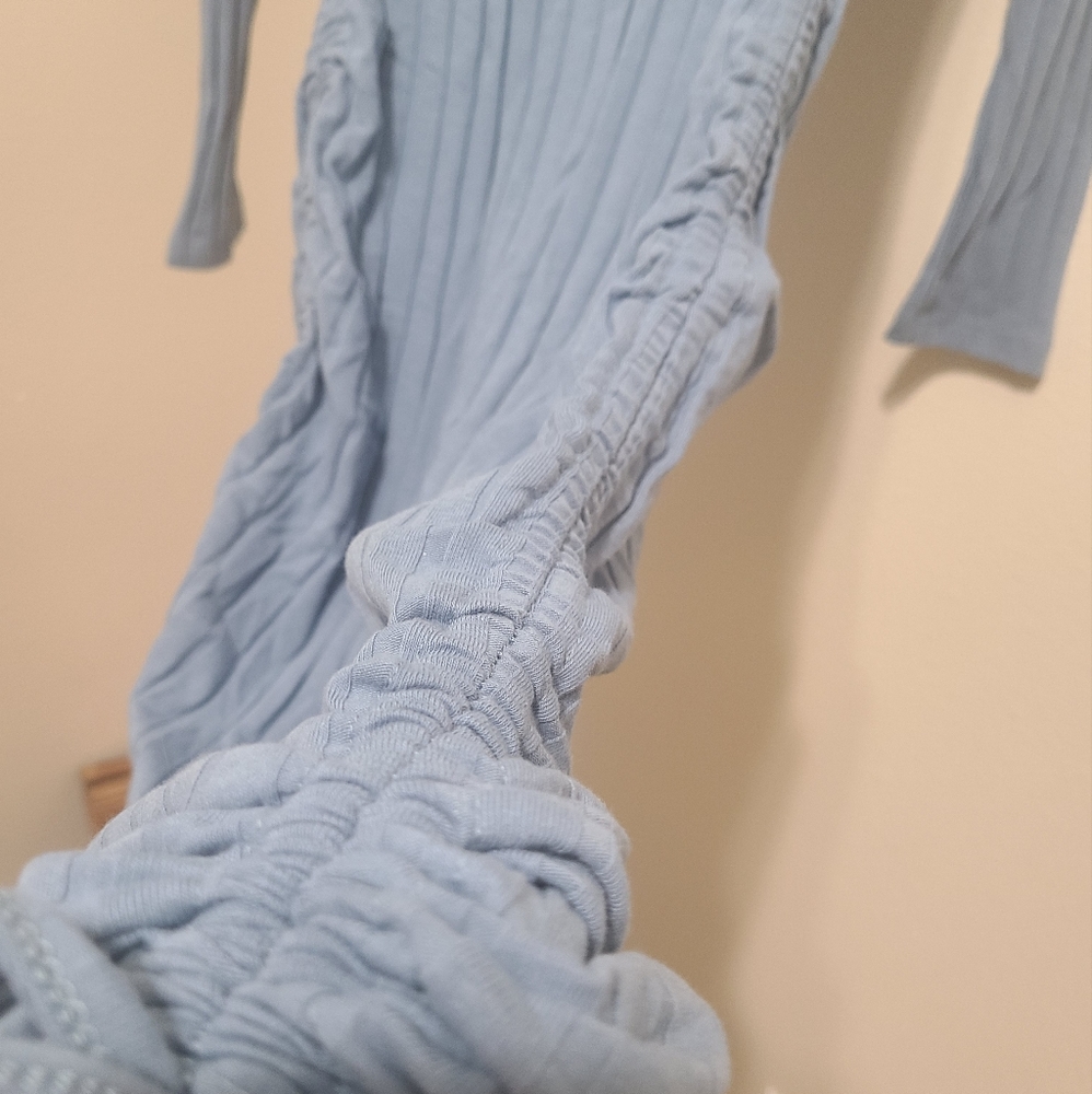 Blue Shien Fitted Dress